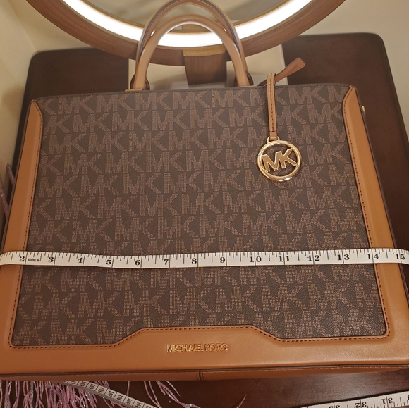 MICHAEL Michael Kors Brown and Tan Satchel - Picture 3 of 12